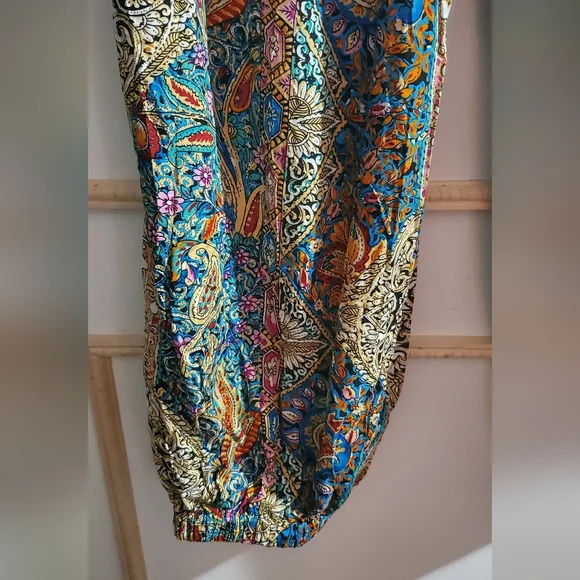 Colorful Paisley Pants-NWOT - Picture 2 of 5